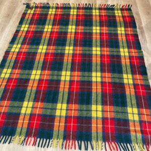 Vintage Eatons Haddon Hall Wool Tartan Blanket
